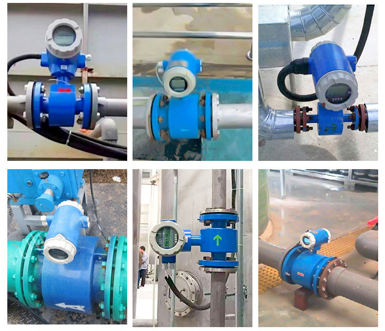 水利用電磁流量計現場安裝使用圖